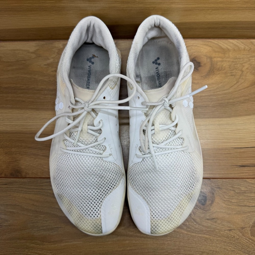VIVOBAREFOOT Primus Lite Off White Womens 10 EU 41 Minimalist Low Top Light